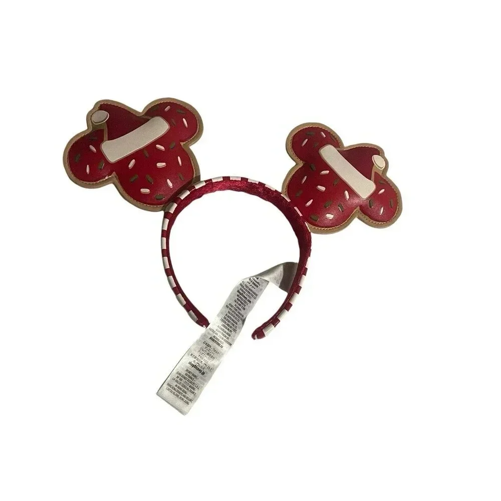 Disney Parks Cookie Christmas Holiday Mickey Minnie Mouse Ears Headband